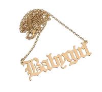 NTALJC collier alphabétique chaîne de cou collier en acier inoxydable pendentif cou Dé