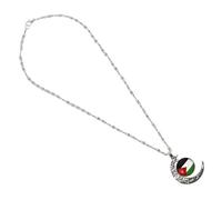 NTALJC Collier Avec Pendentif Drapeau Palestinien Pour Homme Chaîne Élégante Accessoire De Mode Ton Design Creux Détaillé