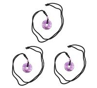 NTALJC Collier Avec Pendentif En Cristal Pour Homme Cdon Réglable Accessoire De Festival 3 Pièces