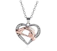 NTALJC Collier d'amour de la mère mères perlé collier en femmes pendentif bijoux mère Collier pour maman pour maman Dé