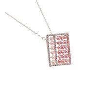 NTALJC Collier De Perles Boulier Pour Femme 1 Pièce En Fme De Boulier Collier De Perles De Clavicule D'Anniversaire Accessoires De Cou Pendentif Suspendu Chaîne De