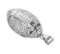 NTALJC Collier pendentif de rugby charme de rugby Breloques rugby pour la fabrication de bijoux Breloque rugby pour la fabrication de bijoux pendentif ballon de spt