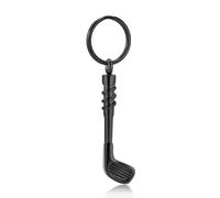 NTALJC Cremation Golf Clubs Jewelry for Ashes Urn Necklace Keepsake 316L Stainless Steel Memorial Pendant-Black Keychain