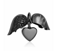 NTALJC Cremation Jewelry Angel Wing Heart Urn Necklaces for Ashes Memorial Keepsake Pendant for Women Men