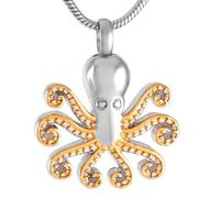 NTALJC Cremation Jewelry for Ashes Memorial Urn Pendant Ashes Locket Urn Necklaces Keepsake Jewelry 5 Colors