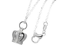 NTALJC Crown Necklfor Women Exquisite Royal NecklCrown Tiara Necklfor Women Anniversary Valentine's Day