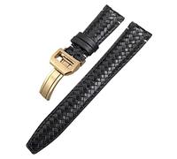 NTALJC Curved End Cowhide Woven Watchband 20mm 21mm 22mm Fit For Pilots Genuine Leather Watch Strap