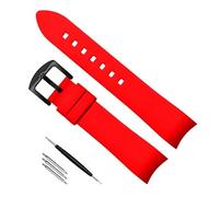 NTALJC Curved End Rubber Strap for Omega Watch Strap Bracelet for Tissot