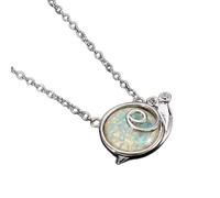 NTALJC Cute Female Animal Pendant Necklace Rose and Gold Silver Color Chain Necklaces Vintage White Blue Opal Necklaces for Women