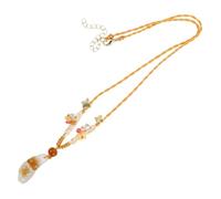 NTALJC Cute Resin Cat Necklace Fashionable Kitten Pendant Women Birthday for