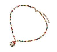 NTALJC de perles colées fait à la main pour femme - de Noël avec perles colées et pendentifs élégants