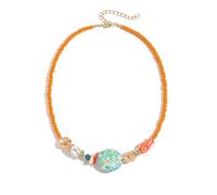 NTALJC de perles vintage avec pendentif en fme de mer