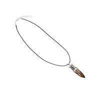 NTALJC DIY Pendant Ornaments Costume Necklace Natural Jewelry Pendant Necklace Decor Natural Stone Brown Birthday Gift