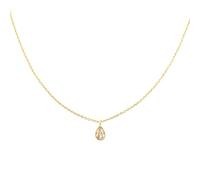 NTALJC Drop Shape Neckl4*6mm Luxury 40cm Chain NecklHandmade (Gemstone Color :)