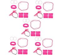 NTALJC Ensemble de de Bandeau Accessoires alternatifs rétro Faire la fête scène caissier déguisements de fête Fournitures de Spectacle Plastique Rosy