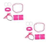 NTALJC Ensemble de de Bandeau Accessoires alternatifs rétro Faire la fête scène caissier déguisements de fête Fournitures de Spectacle Plastique Rosy