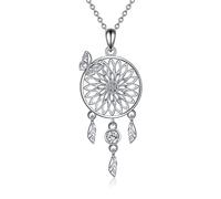 NTALJC Flower Necklace for Women Silver Flower Jewelry Gifts for Women Girls Mom Wife Birthday