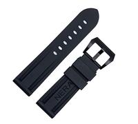 NTALJC Fluorine Rubber 22mm 24mm Watch Band Silicone Watchband For Watch Strap
