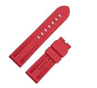 NTALJC Fluorine Rubber 22mm 24mm Watch Band Silicone Watchband For Watch Strap