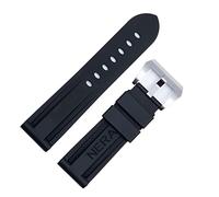 NTALJC Fluorine Rubber 22mm 24mm Watch Band Silicone Watchband For Watch Strap