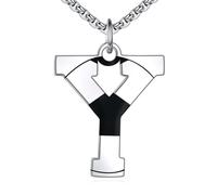 NTALJC Football Necklace S Silver Initial A-Z Letter Necklace for Boys Football Charm Pendant Necklace with Chain 20+2 inch Personalized Football Gift for Men Women Boys Girls