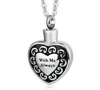 NTALJC for Heart, Customize Steel Memorial Locket for Men with Funnel Kit & Bag
