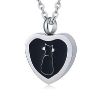 NTALJC for Heart, Medallion for Men Steel Memorial Locket for with Funnel Kit & Bag