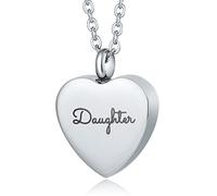 NTALJC for Heart, Memory for Loss Loved Ones Steel Memorial Locket for Men with Funnel Kit & Bag
