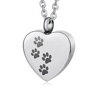 NTALJC for Heart, Vial Steel Memorial Locket for Men with Funnel Kit & Bag