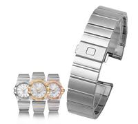 NTALJC For Omega Steel Strap Constellation Double Eagle Series Steel Watchband Men Women Watch Chain 17mm 23mm 25mm