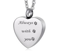 NTALJC for Shape, for Personalized Steel Memorial Locket for Men with Funnel Kit & Bag