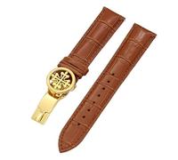 NTALJC Genuine leather watch strap 19MM 20MM 22MM Watchbands For Patek Philippe Wath bands With Stainless Steel Deploy Clasp Men Women