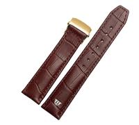 NTALJC Genuine Leather Watchband For Watch Strap 20mm 22mm Folding Buckle Leisure Business Cow Leather Bracelet