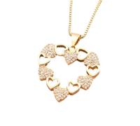 NTALJC Girls Accessories Romantic Heart Pendant Necklace, Long Chains For Women, Perfect For Lovers And Party Jewelry necklace