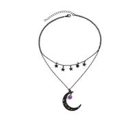 NTALJC gothique creux avec pendentif lune et étoile pour femme, bijoux tendance pour fêtes et festivals