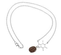 NTALJC Grains de Café pour Femme Pendentif Chic pour Café pour Toutes Occasions