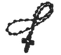 NTALJC Handmade Prayer Cord with Symbolic Cross Pendant Braided String Necklace Men Women Featuring Ethnic Faith Elements for Durability and Comfort jewellery