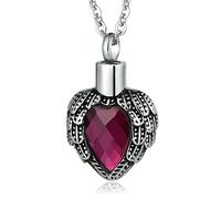 NTALJC Heart, Custom Steel Memorial Locket for Men with Funnel Kit & Bag