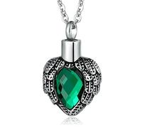 NTALJC Heart, Custom Steel Memorial Locket for Men with Funnel Kit & Bag