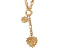 NTALJC Heart Pendant Necklace Women Accessory Stainless Steel Texture Chain Jewelry