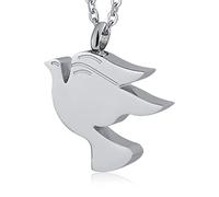 NTALJC Jewellery Steel, for Adult Male Nonstandard Shape Memorial Locket for Men with Funnel Kit & Bag