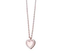 NTALJC jewellry Zircon Romantic Hearts Pendant Necklace For Women Sterling Silver Silver Link Chain Necklace Fine jewelry