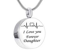 NTALJC Jewelry Steel, Small Jewelry Round I Love You Forever... for Men with Funnel Kit & Bag