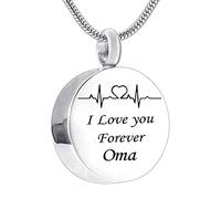 NTALJC Jewelry Steel, Small Jewelry Round I Love You Forever... for Men with Funnel Kit & Bag