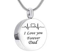 NTALJC Jewelry Steel, Small Jewelry Round I Love You Forever... for Men with Funnel Kit & Bag