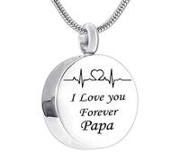 NTALJC Jewelry Steel, Small Jewelry Round I Love You Forever... for Men with Funnel Kit & Bag