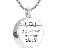 NTALJC Jewelry Steel, Small Jewelry Round I Love You Forever... for Men with Funnel Kit & Bag