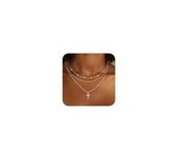 NTALJC Layered s Set for Women, Dainty/Sterling Silver Plated Pendant Long Chain Stack Gift for Women Trendy for girls