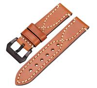 NTALJC leather watch strap genuine band 22mm 24mm watchbands lady men stainless steel buckle