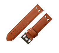 NTALJC Leather Watchband For Hamilton Watch Straps with Stainless Steel Buckle